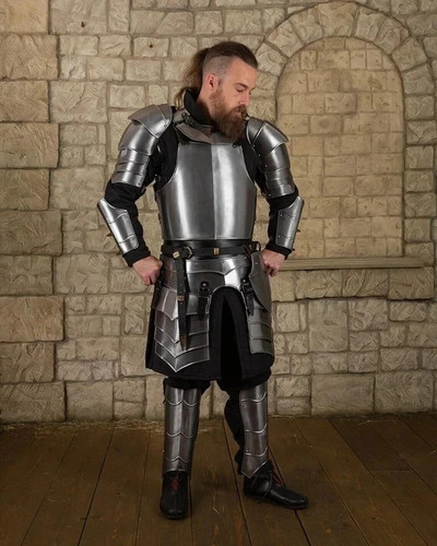 Armatura medievale acciaio - armatura, in