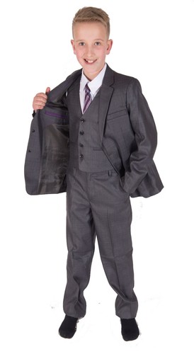 Abito grigio formale ragazzo