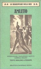 Amleto di Shakespeare, William ed. Rizzoli