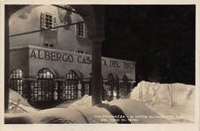 9524 VALFORMAZZA (VERBANIA) DI NOTTE ALL'ALBERGO CASCATA DEL TOCE. NEVE. VG 1940