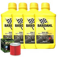 Kit Tagliando Olio Bardahl XT4S 5W30 Filtro Per Moto Morini 1200 Granpasso 2006>