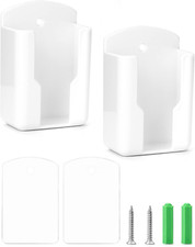 2 Pezzi Porta Telecomando Da Muro Con Adesivo E Viti Pour Telecomando/Telefono, 