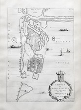 Chioggia Veneto mappa carta