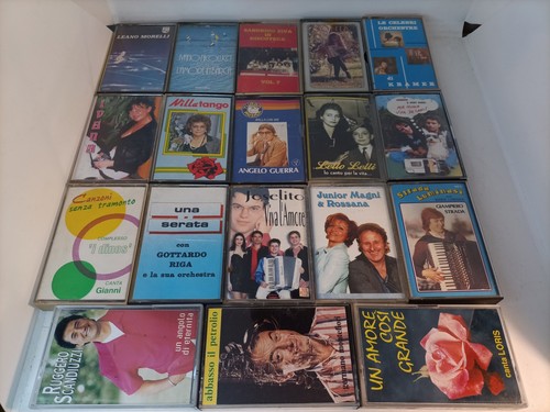 Lotto 18x musicassette liscio - lotto,