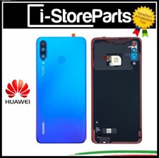 BACK COVER VETRO POSTERIORE AURORA BLU ORIGINALE HUAWEI P30 LITE MAR-LX1B VETRO