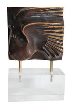BRONZO Scultura Bird firmata