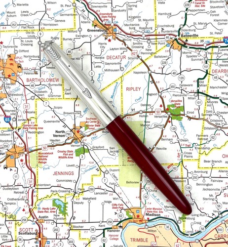Penna stilografica vintage red - penna,