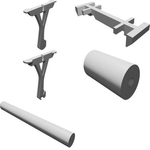 Porta bobine filamento - porta, 1-3kg