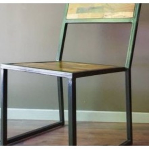Sedia ferro legno - in,