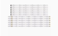 KIT 12 BARRE LED TV 50"