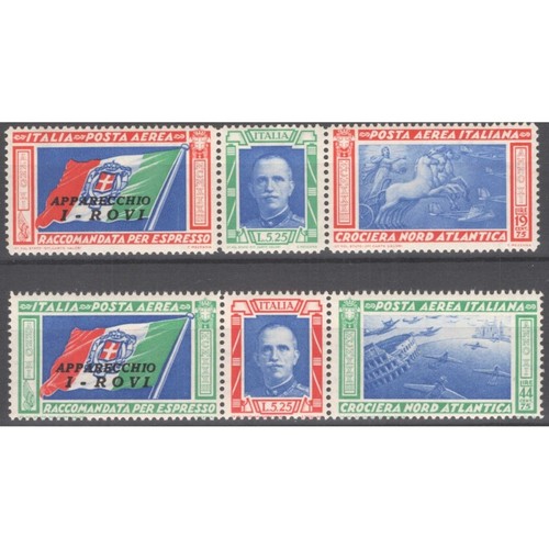 Regno italia 1933 trittici - regno, d'italia