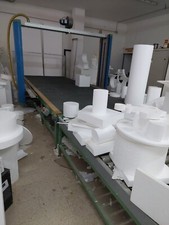 Macchinari taglia polistirolo pantografo / plotter, squadratrice, macina/mulino.