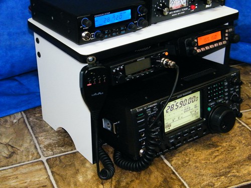 Radio bench mount rack - cb,