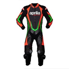 Aprilia Tuta Moto Uomo Pelle