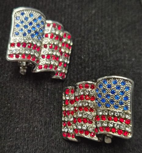 Orecchini clip patriottici