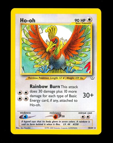 2001 pokemon neo - pokemon, ho-oh