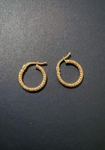 Orecchini cerchio satinati - a,