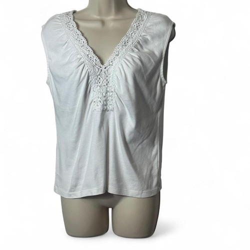 Top vintage rafaella - top, bianco
