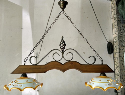 Bilanciere lampadario rustico - lampadario,