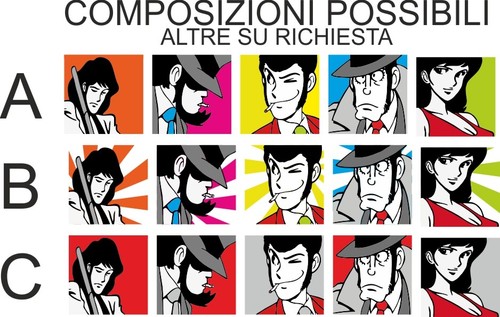 Lupin quadri tela pezzi - tela, 5