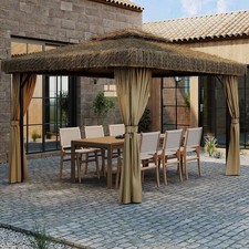 10' x 12' Thatched Gazebo