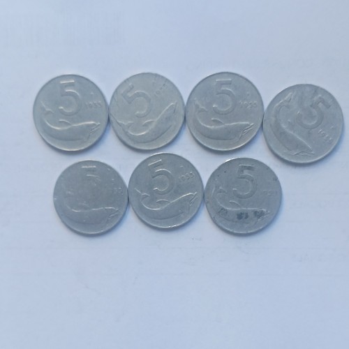 Lotto monete lire - 7, 5