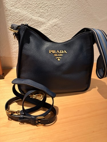 Borsa tracolla prada blu - a,