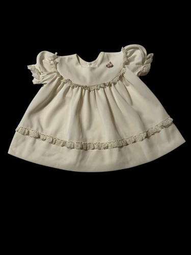 Vestito bambina avorio vintage