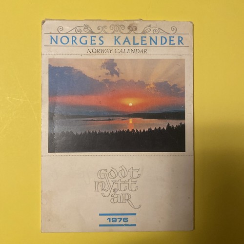 Calendario norvegia 1976 - calendario,
