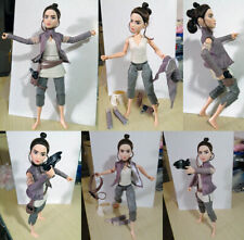 STAR WARS: REY SKYWALKER con PISTOLA - alta 27 cm. - HASBRO - COME DA FOTO