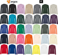 B&C Felpa in Cotone Senza Cappuccio Maglia Interno Sgarzato da Donna BCWW02W