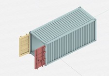 Modello contenitore logistico