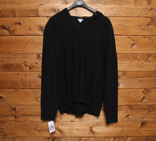 Felpa Calvin Klein  tg. XL Usato (Sa1921) Nero Vintage con cappuccio