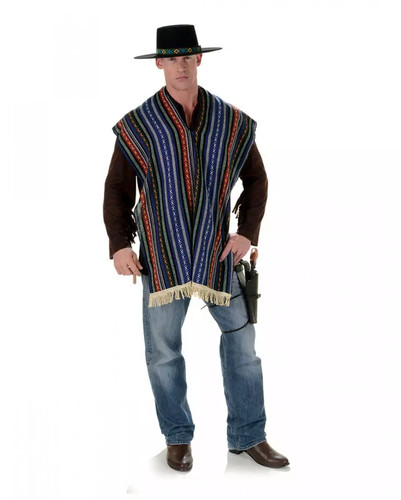 Poncho messicano bandito - el,