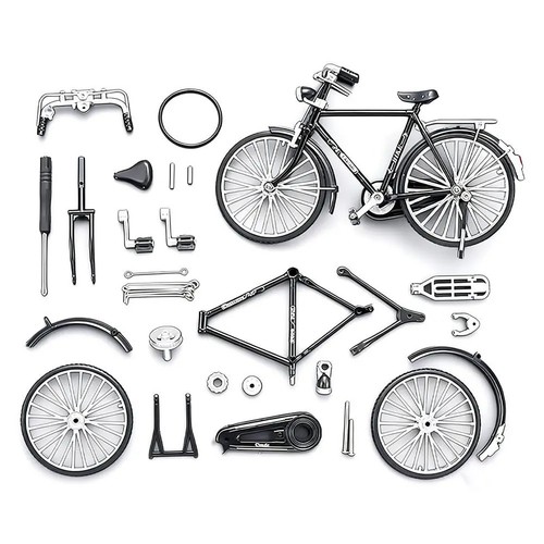 Modellino bici retrò fai - , da