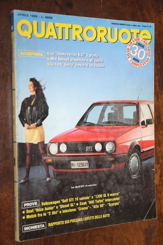 Quattroruote aprile 1986 golf - quattroruote,