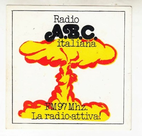 Adesivo radio italiana - adesivo,
