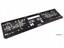 Portatarga Originale Audi nero logo Anelli Audi bianco supporto Targa 3292100100