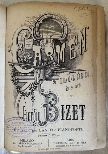 Carmen dramma lirico - carmen,