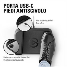 Elgato Stream Deck Pedal–Controller a pedale per streaming, gaming, OBS, Twitch