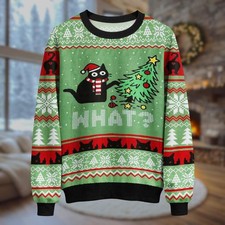 Maglione Verde Natale Nero