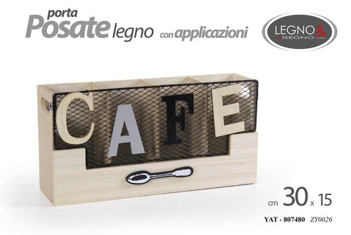 Portaposate legno verticale - portaposate,