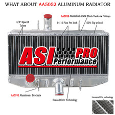 2 Rangée Aluminium Radiateur