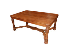 Tavolo rustico allungabile francese della seconda metà del 1800 in rovere