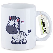 Tazza caffè zebra fumetto