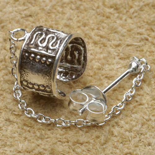 Collana con orecchino - con,