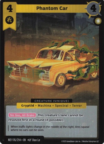 Phantom car holofoil - car, metazoo