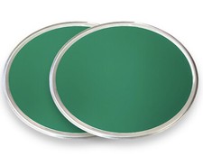 Kit N. 2 Tabelle Portanumero in Alluminio Verde Moto Epoca Cafe Enduro Scrambler