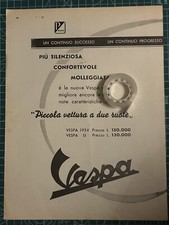 Rara Pubblicità Piaggio VESPA del 1954