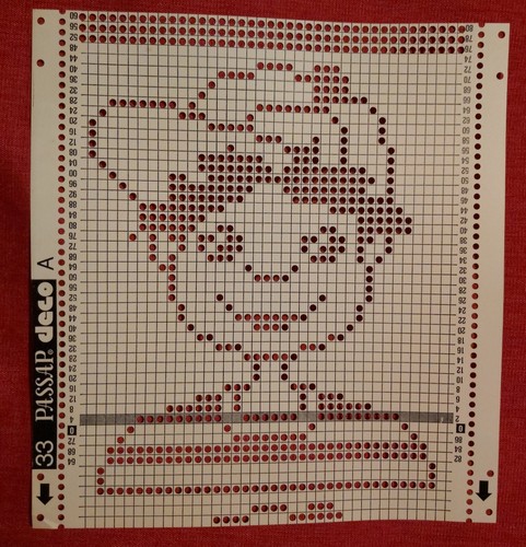 Passap pfaff punchcard deco - a, punchcard/deco